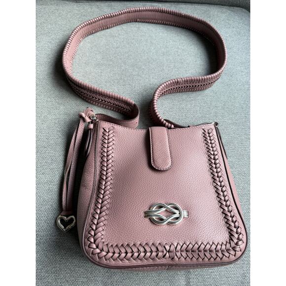 Brighton Fia Crossbody Leather Bag French Mauve - Picture 10 of 15